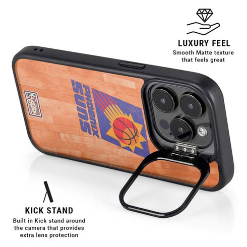 NBA Phoenix Suns Hardwood Classics iPhone 15 Pro Kickstand Case